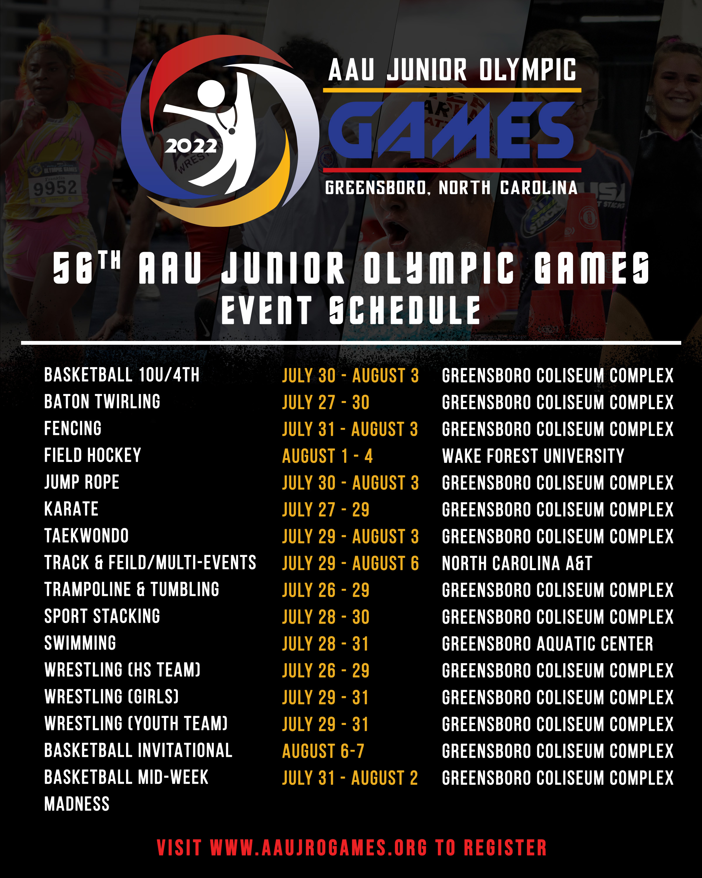 Aau Junior Olympics Track And Field 2024 Dates 2024 22 Printable